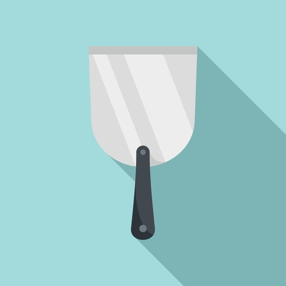 Putty knife spatula icon, flat style vector