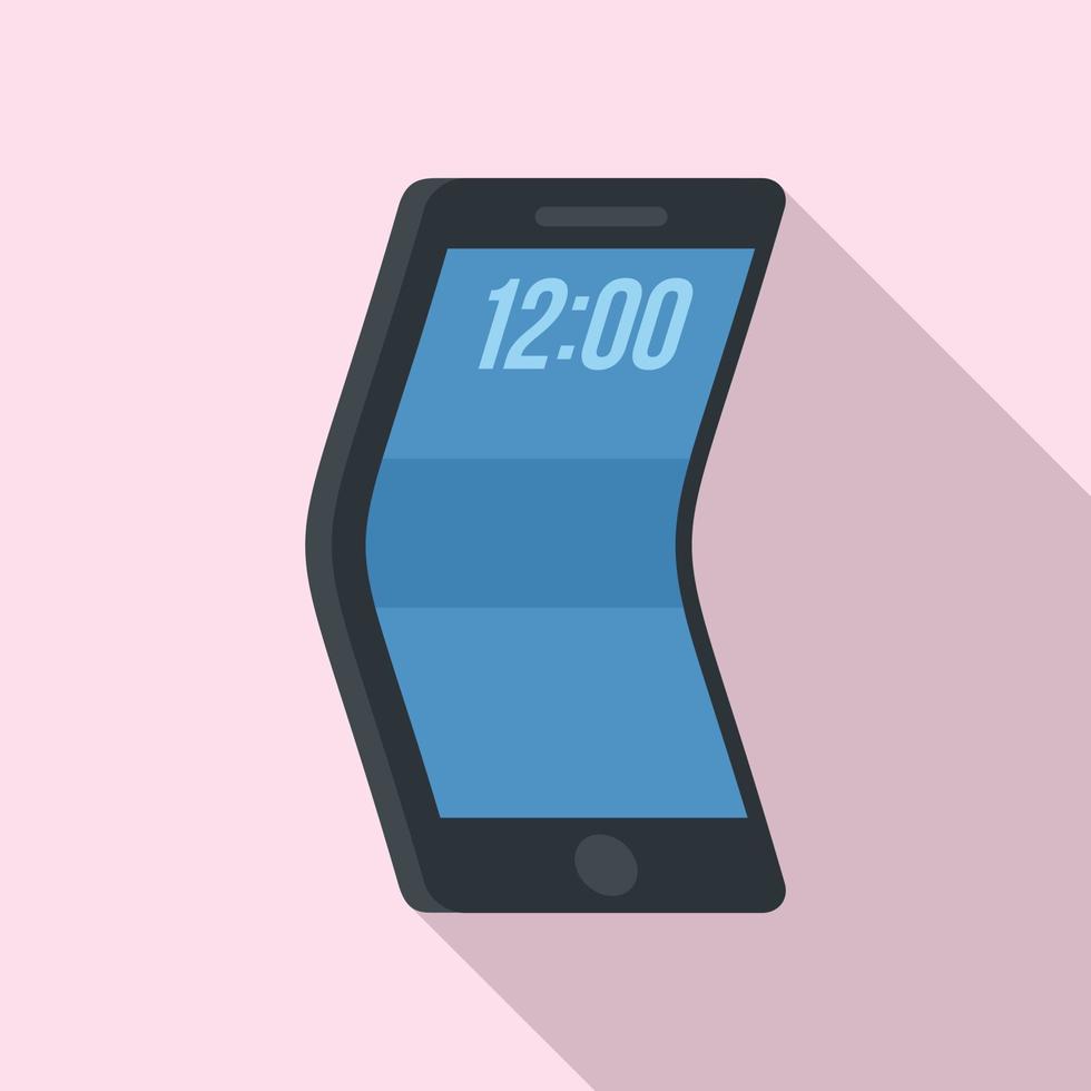 Adaptive flexible screen icon, flat style vector