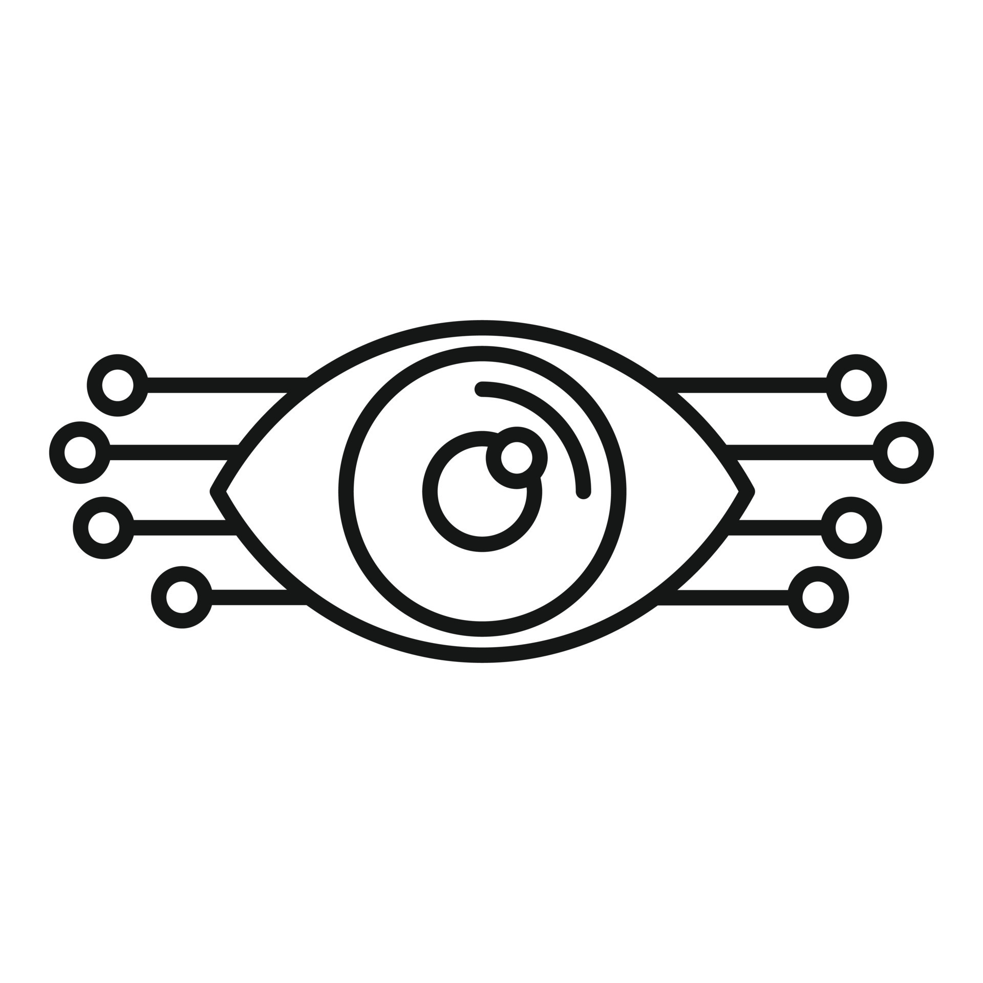 Smart robot eye icon, outline style 14520845 Vector Art at Vecteezy