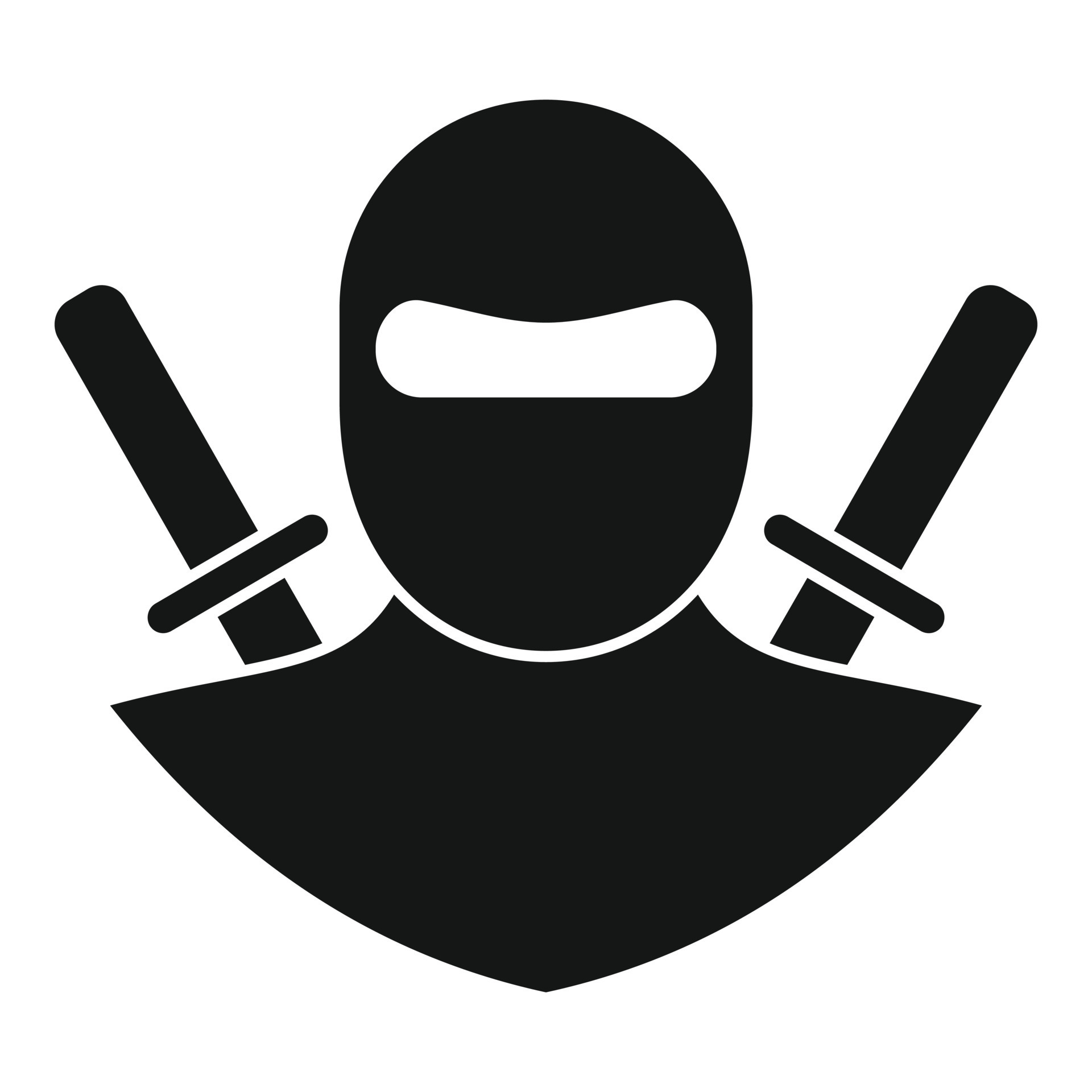 Karate ninja icon, simple style 14520848 Vector Art at Vecteezy