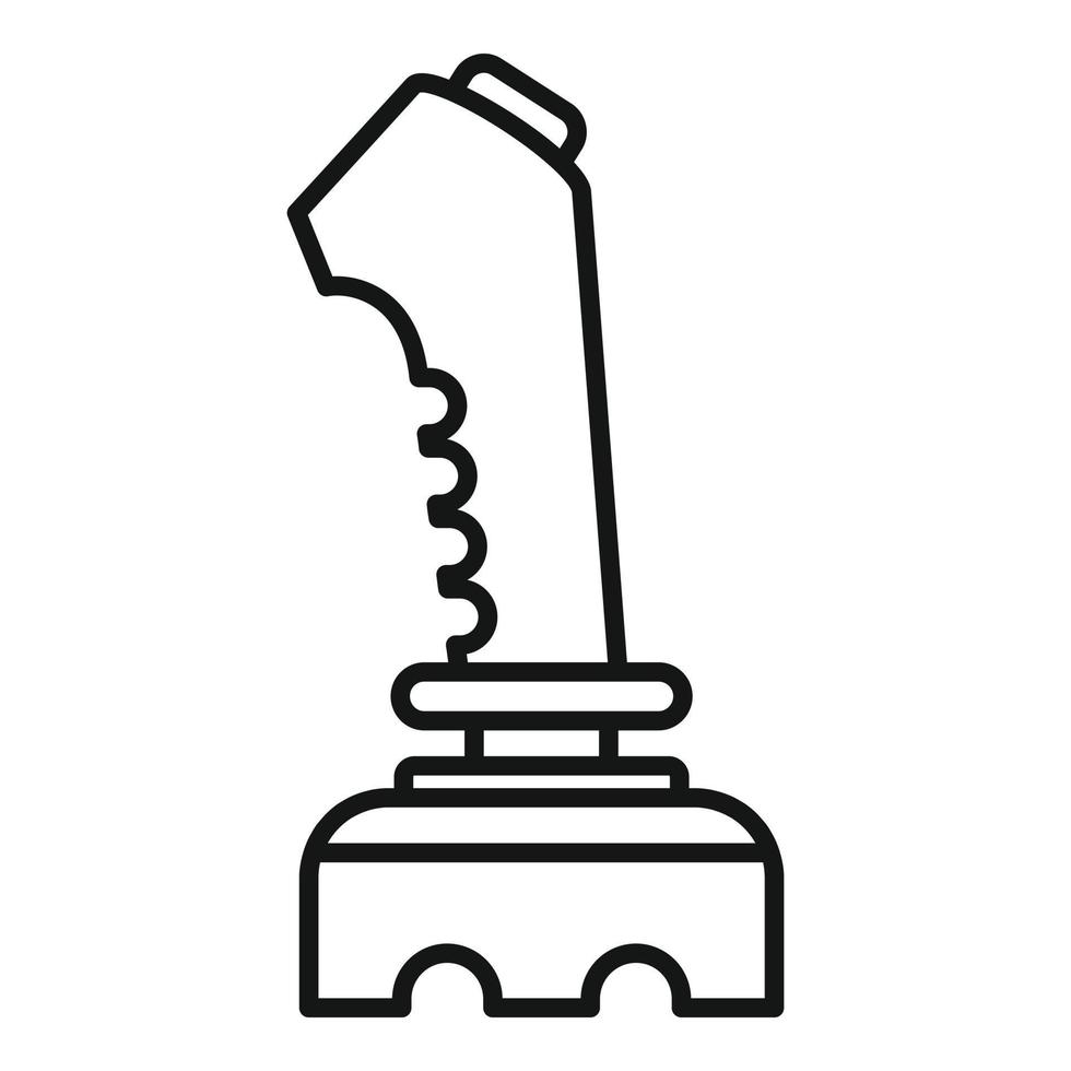 icono de joystick de gamificación, estilo de esquema vector