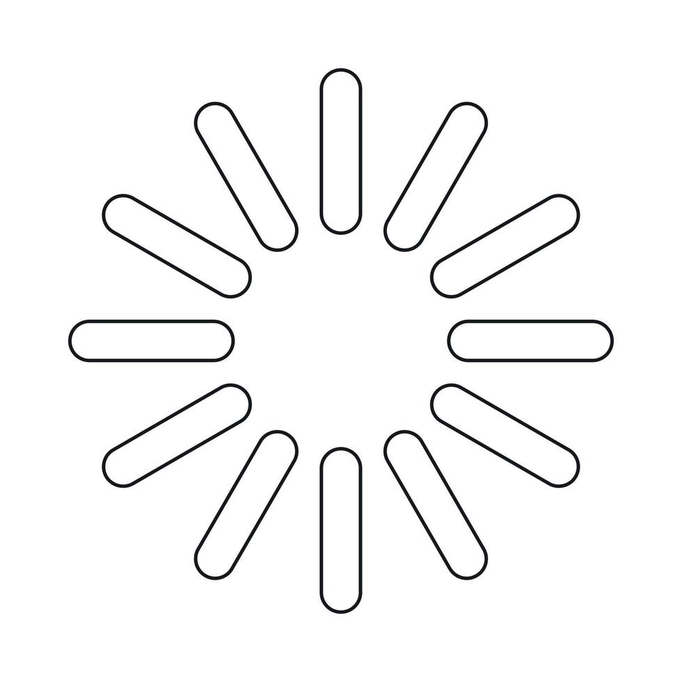 Sign waiting download icon, outline style vector