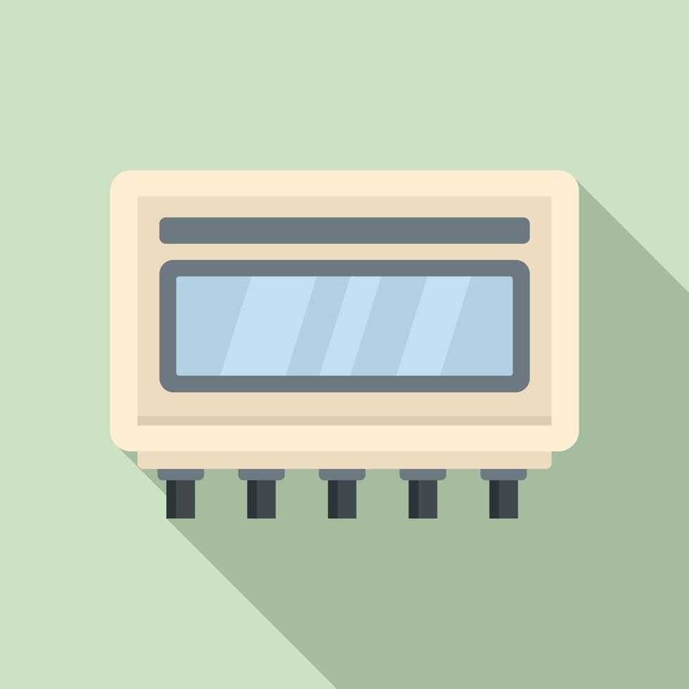 icono de servicios eléctricos, estilo plano vector