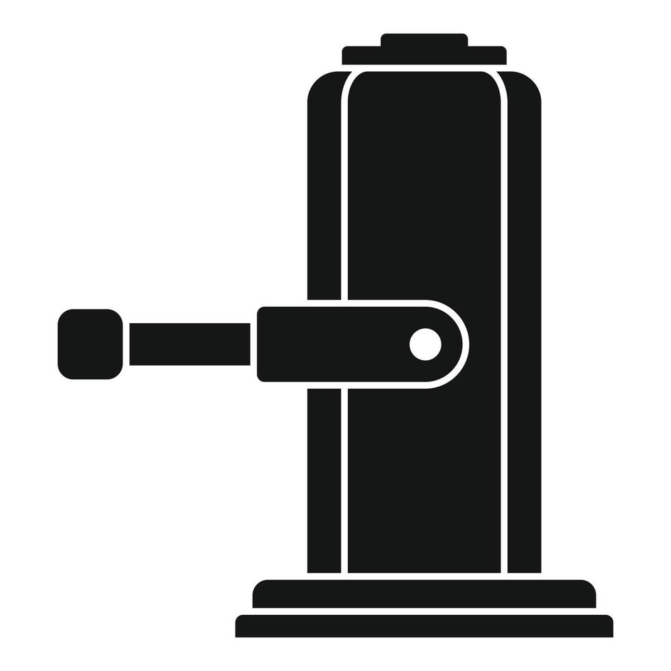 Lifter jack-screw icon, simple style vector