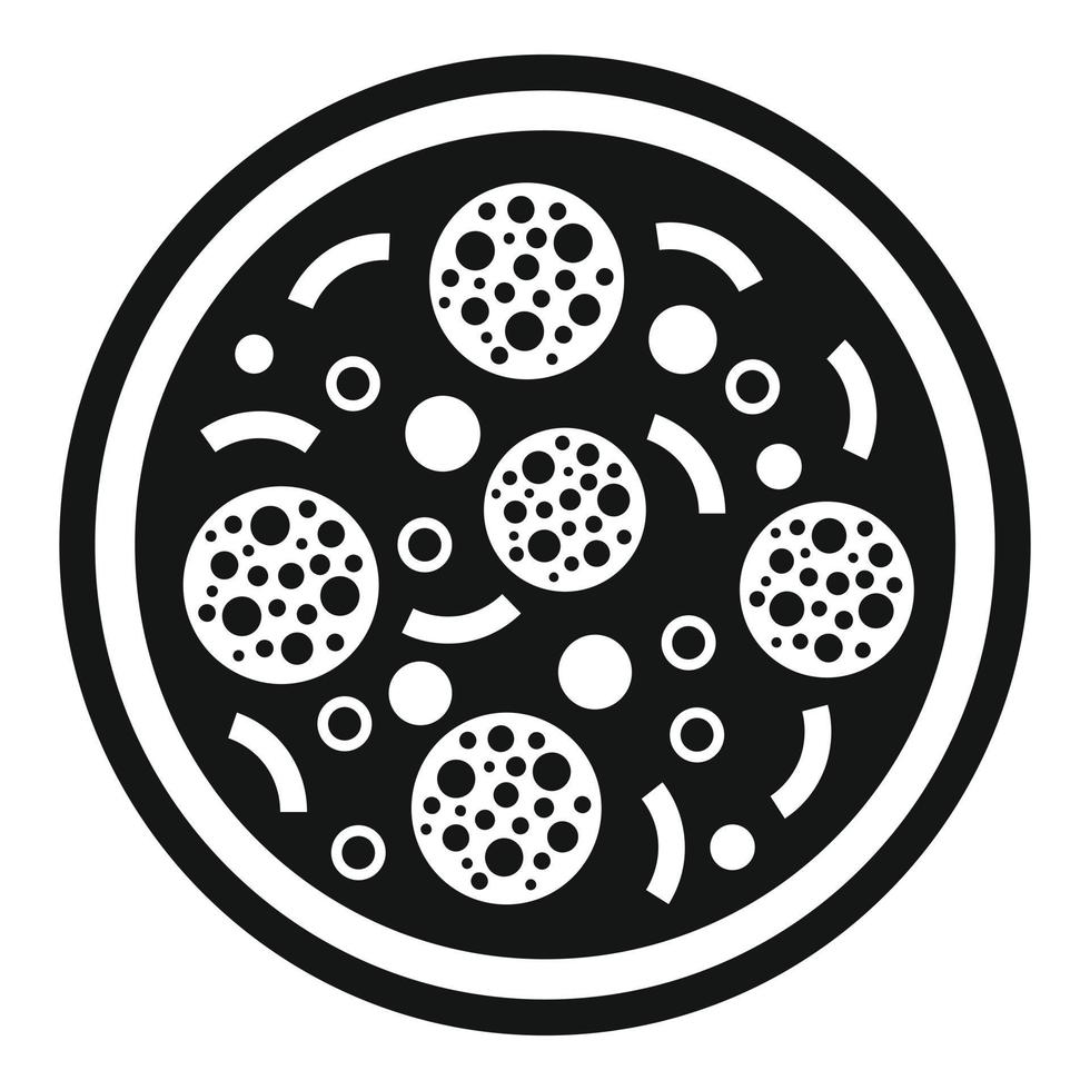 icono de pizza de restaurante, estilo simple vector