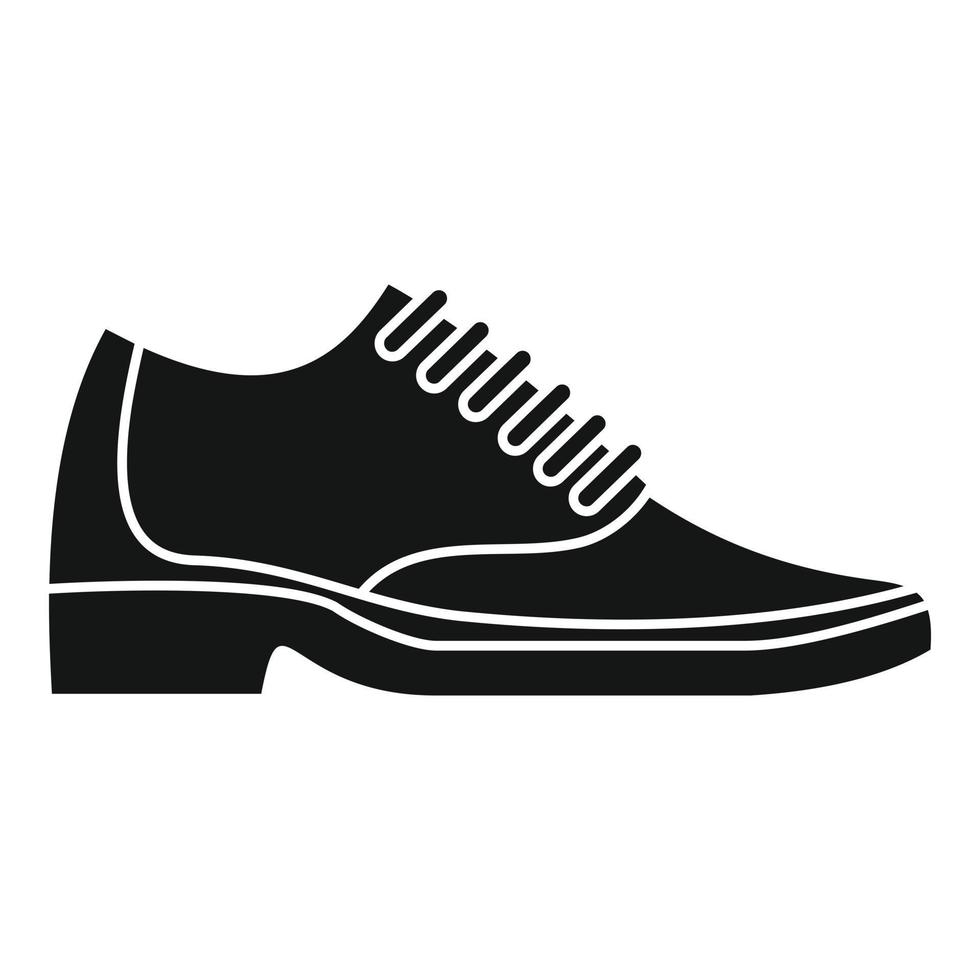 icono de reparación de zapatos de hombre, estilo simple vector