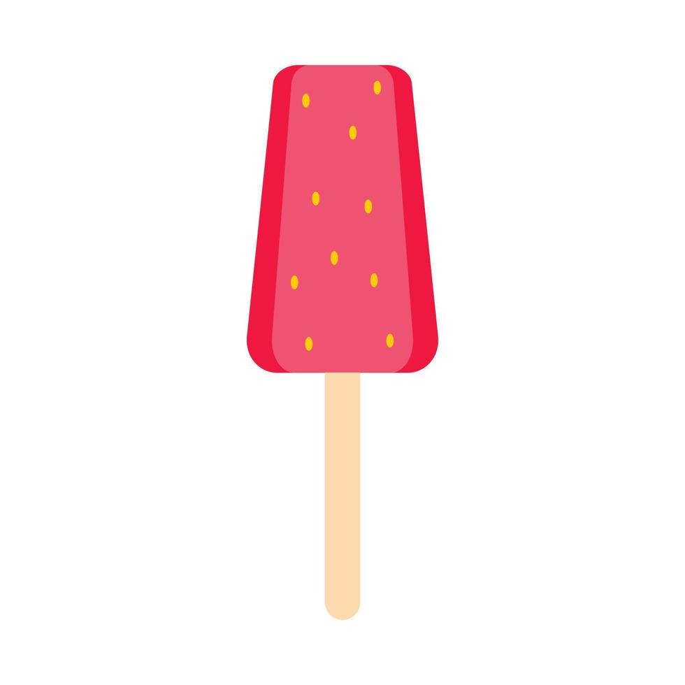 Fruit ice lolly icon, flat style vector