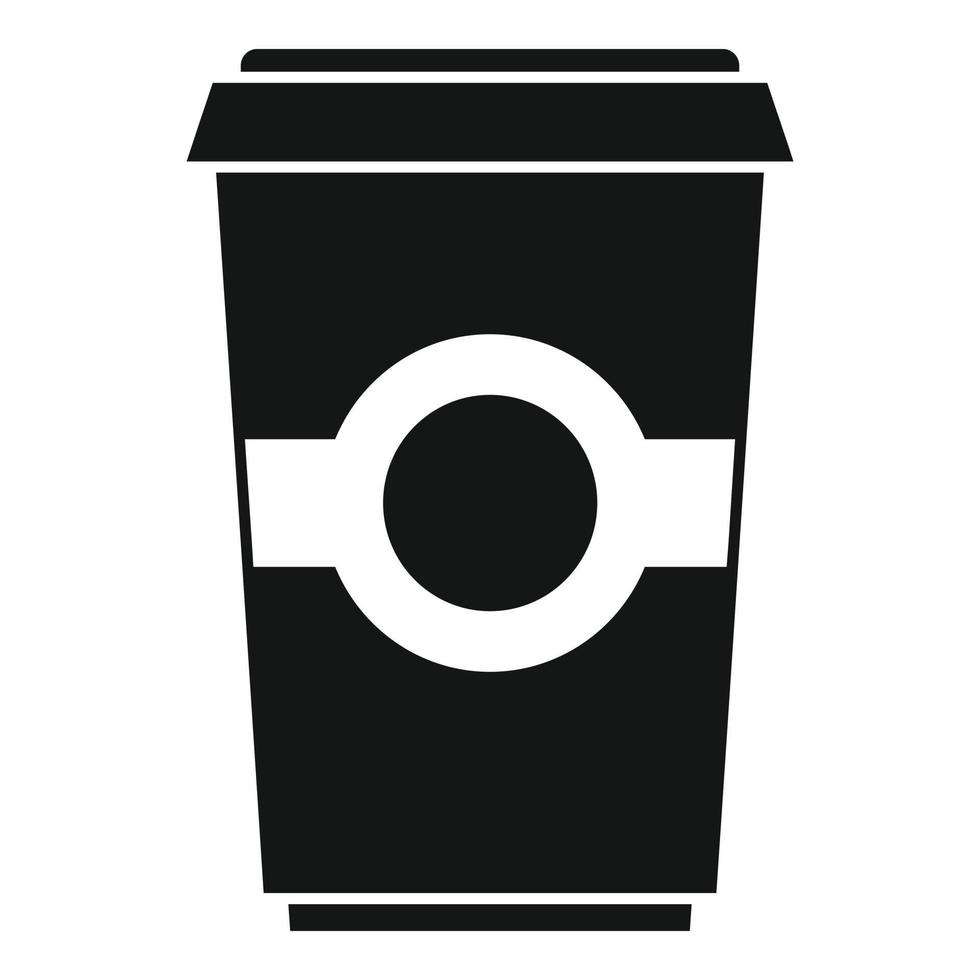 To go coffee cup icon, simple style vector