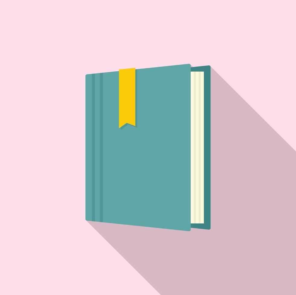 Library book icon, flat style 14521675 Vector Art at Vecteezy