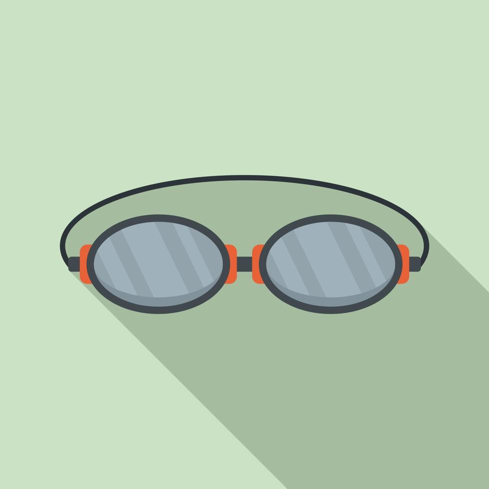 Laser hair removal glasses icon, flat style vector