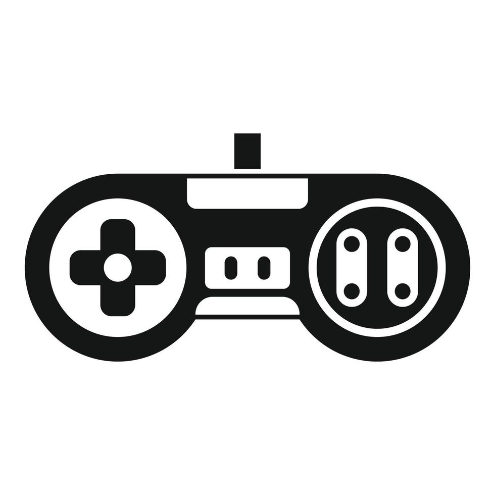 Arcade gaming joystick icon, simple style vector