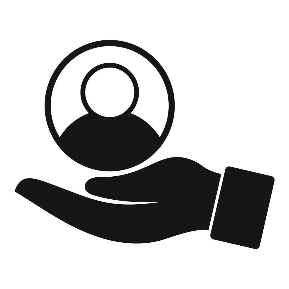 Stop racism icon, simple style vector