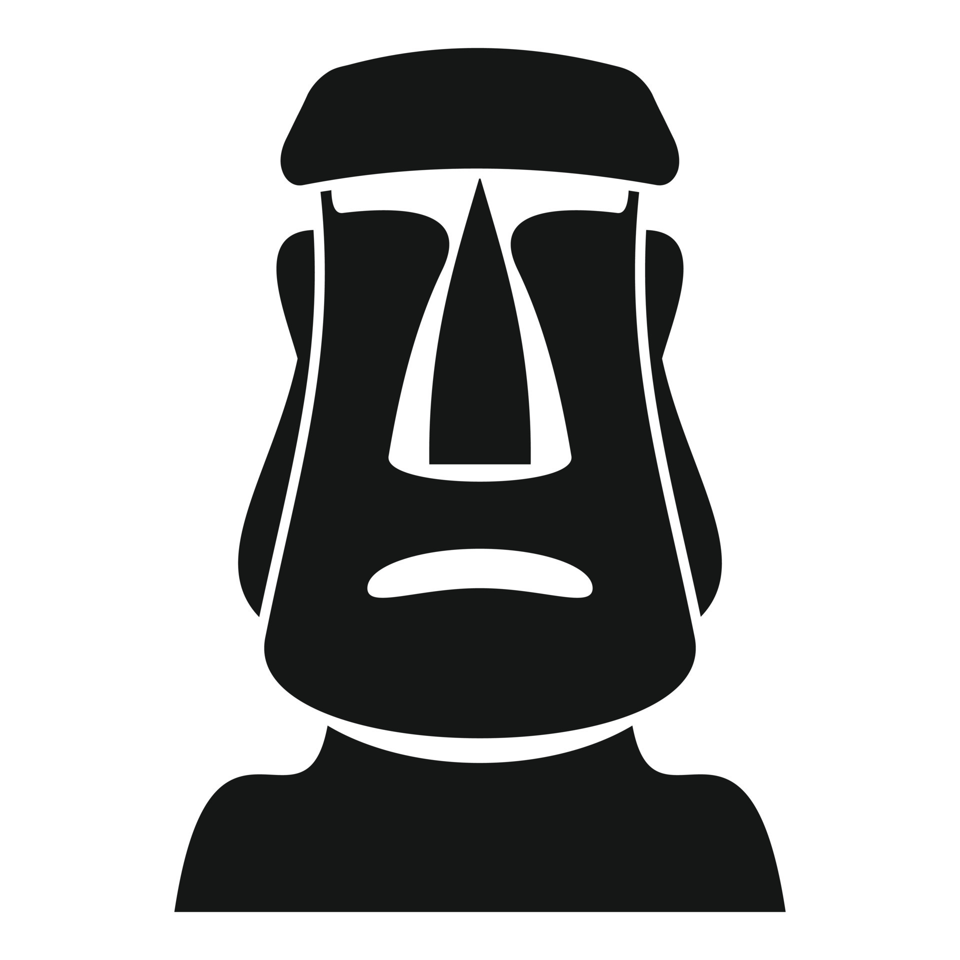 Moai Simple vector icon. Modern, simple flat vector illustration