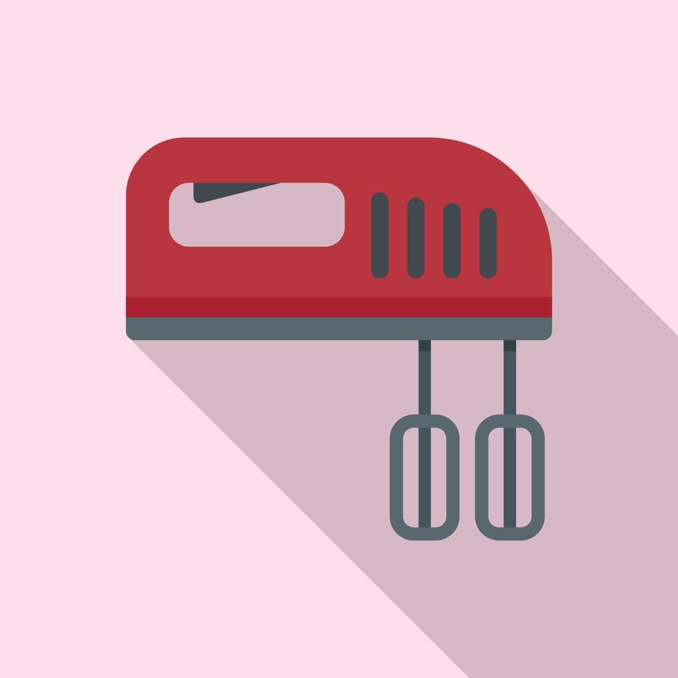 Electric mixer icon, flat style vector