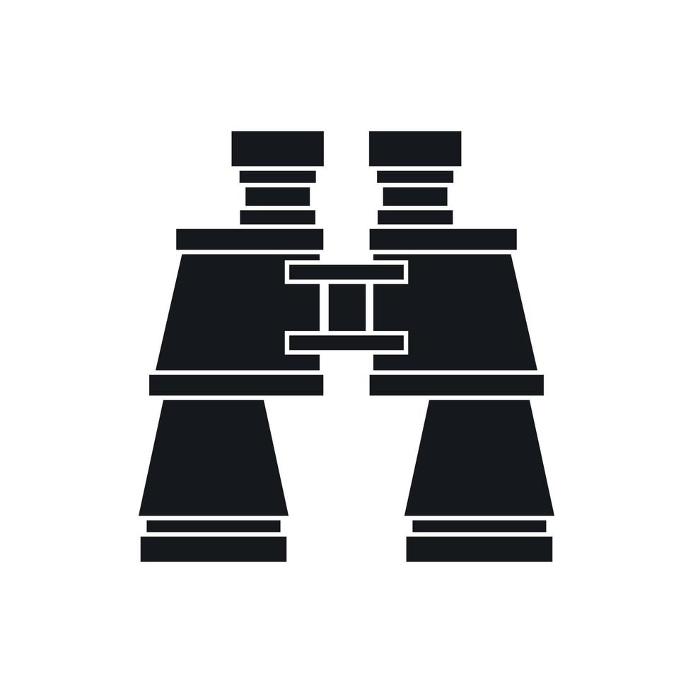 Binoculars icon, simple style vector