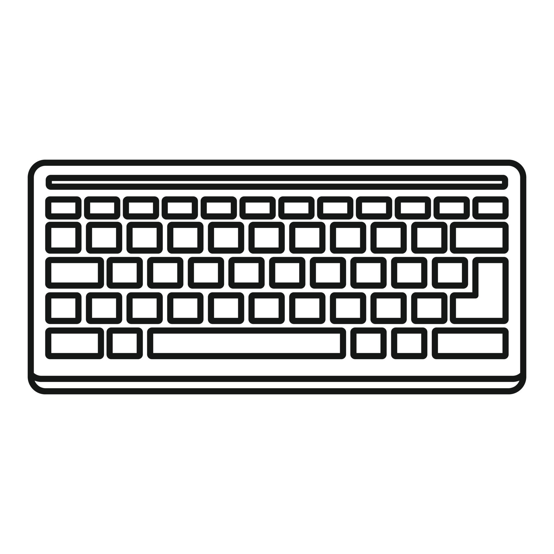 Hardware keyboard icon, outline style 14522385 Vector Art at Vecteezy