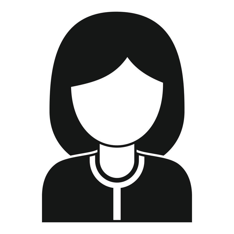 Tv press person icon, simple style vector