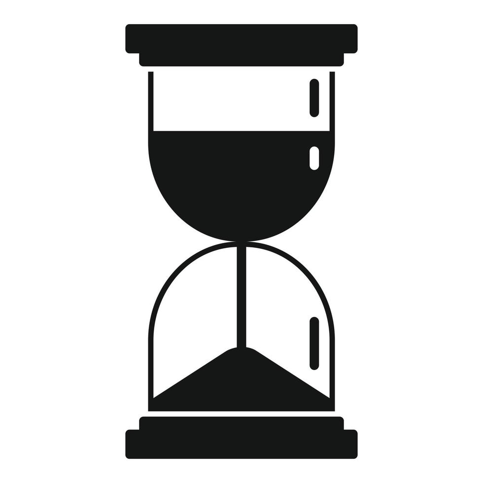 Prosecutor hourglass icon, simple style vector