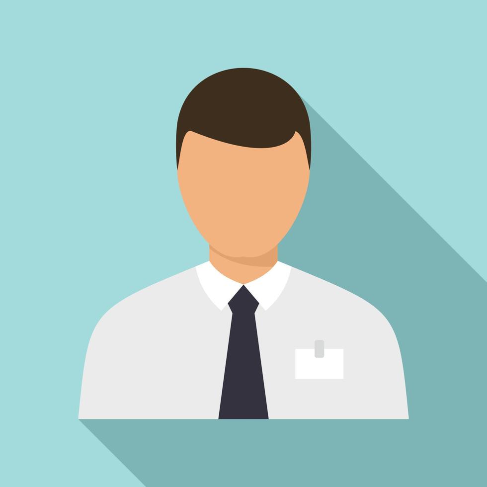 Internship customer icon, flat style vector
