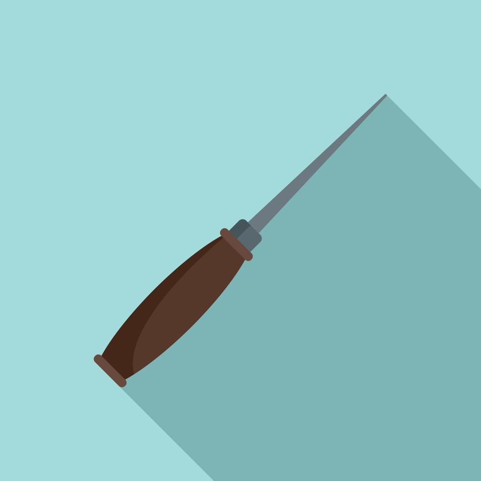 Shoe repair tool icon, flat style vector
