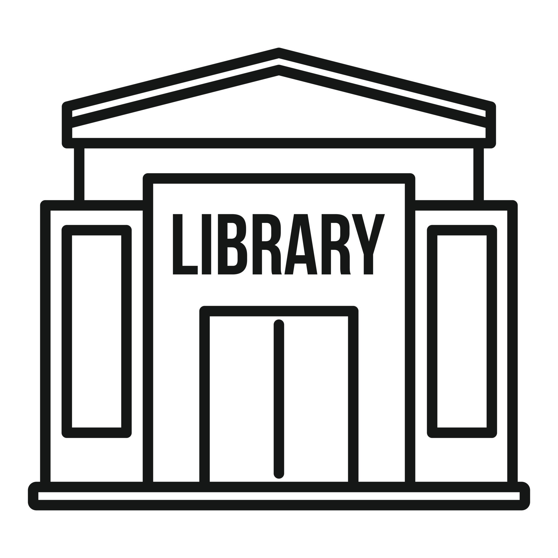 Library Building Coloring Pages