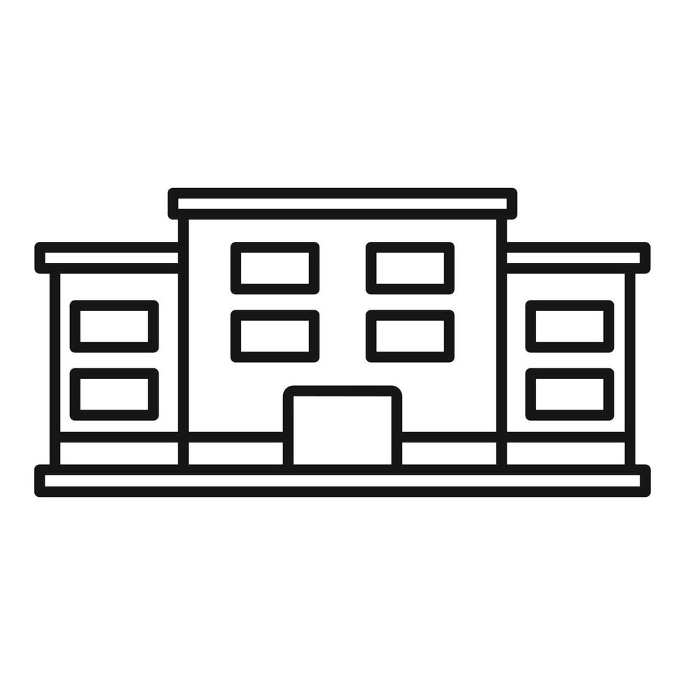 Famous university icon, outline style vector