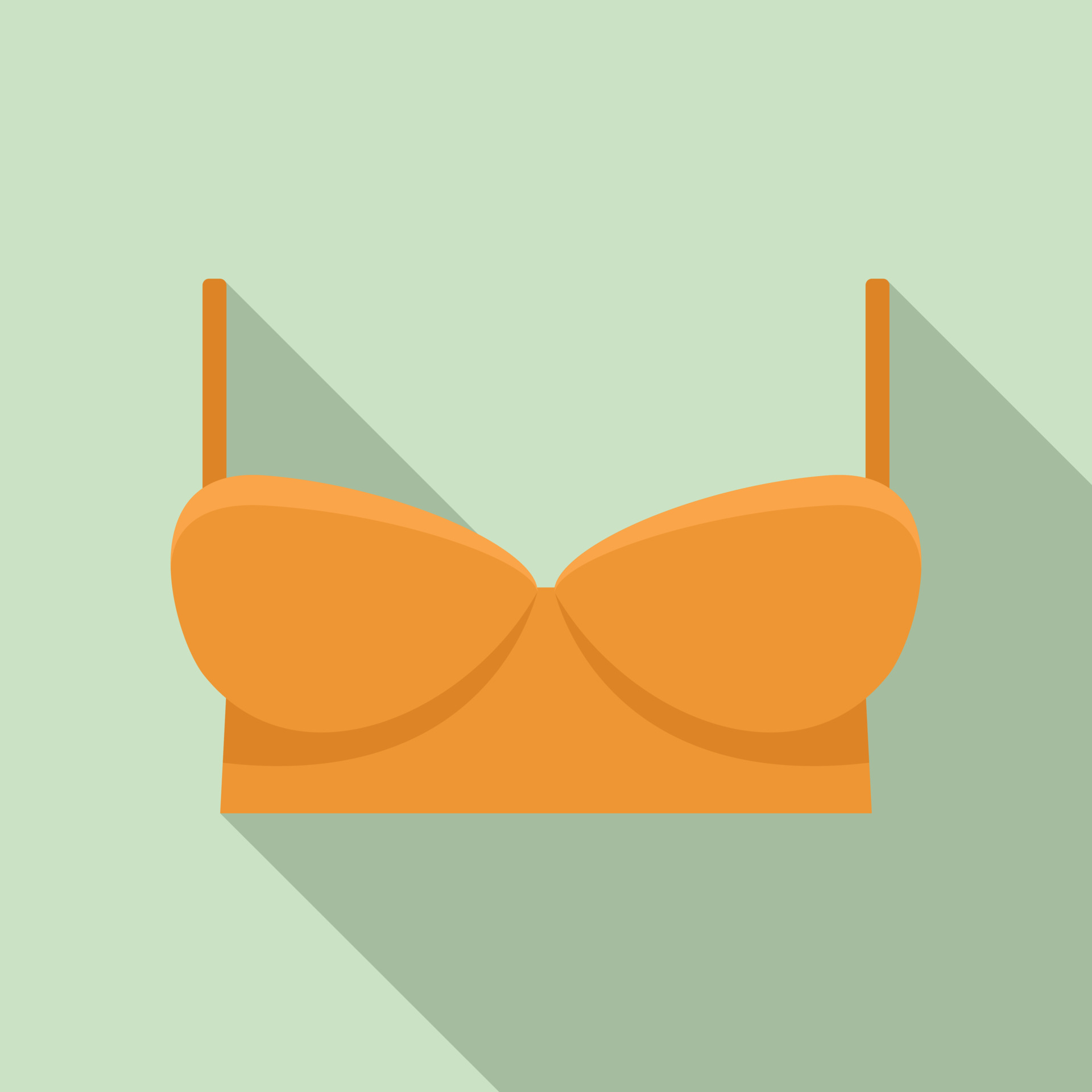 Sexy bra icon, flat style 14522889 Vector Art at Vecteezy