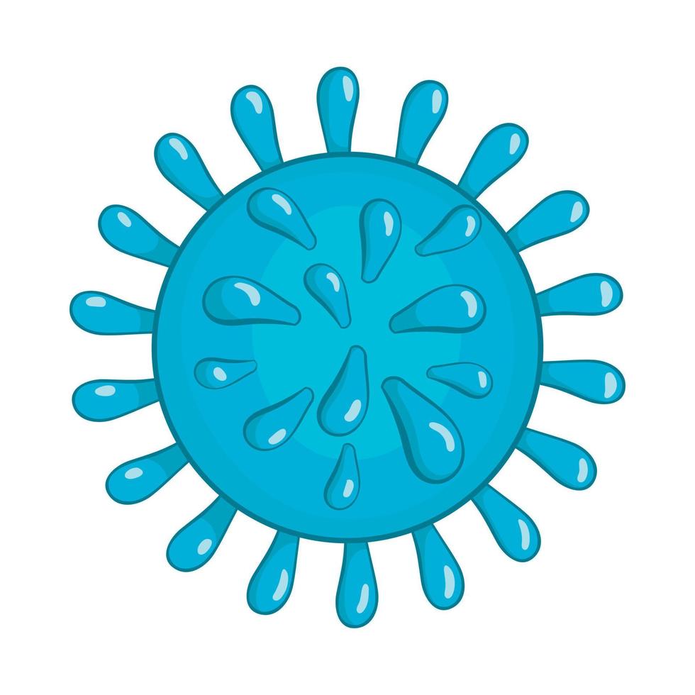 icono del virus zika, estilo de dibujos animados vector