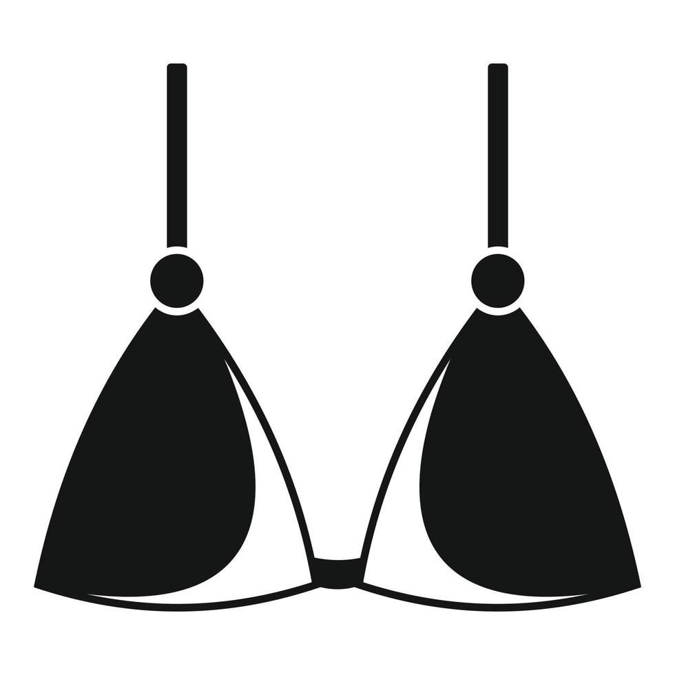 Brassiere bra icon, simple style vector