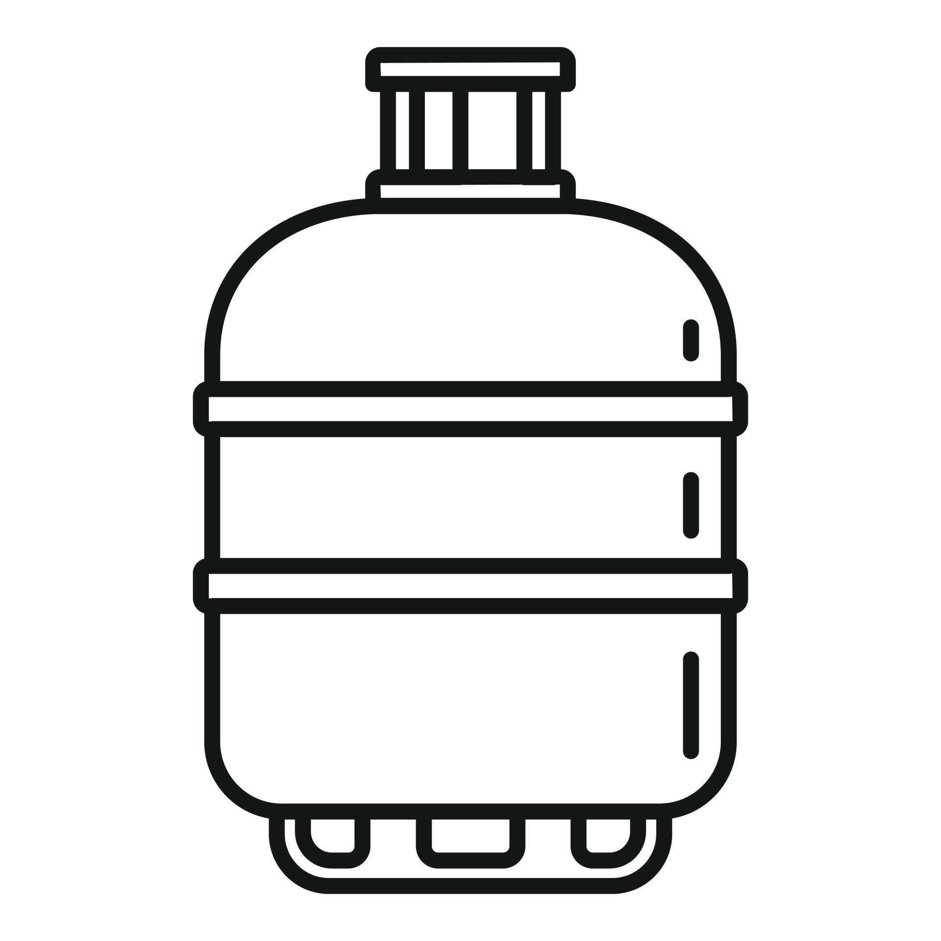 Gas cylinder butane icon, outline style 14523011 Vector Art at Vecteezy