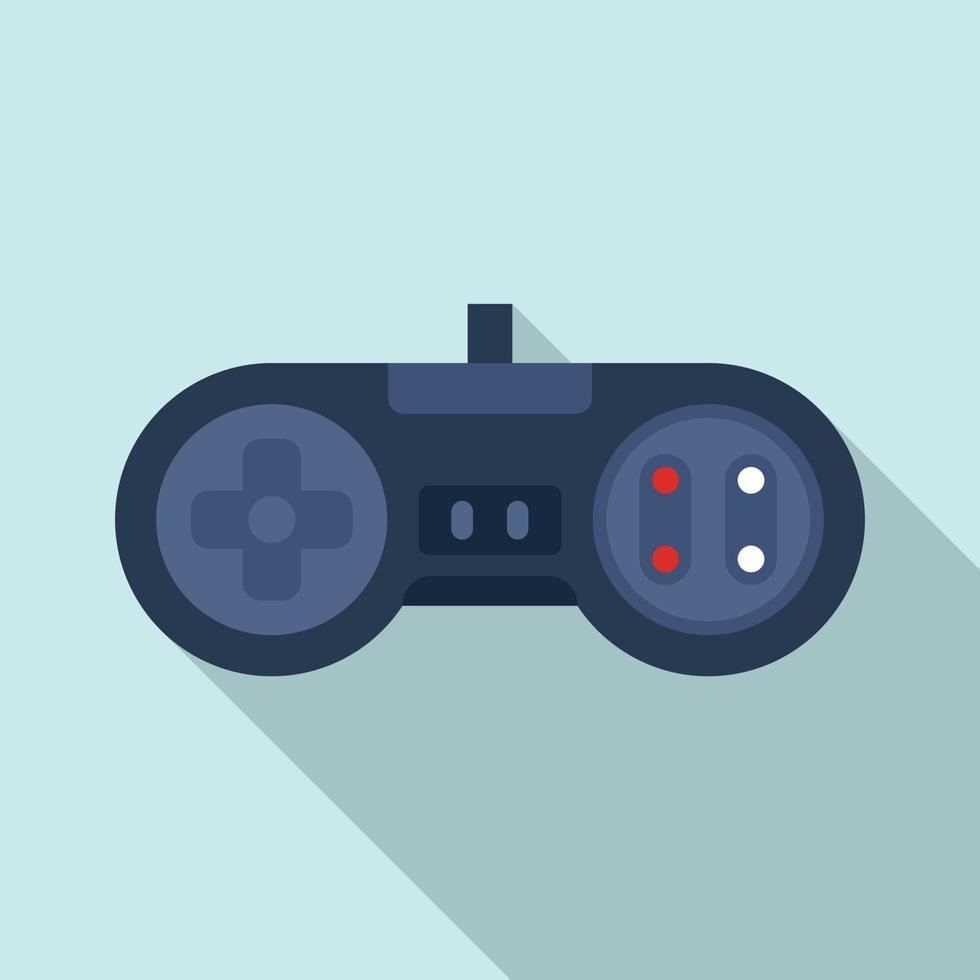 Arcade gaming joystick icon, flat style vector