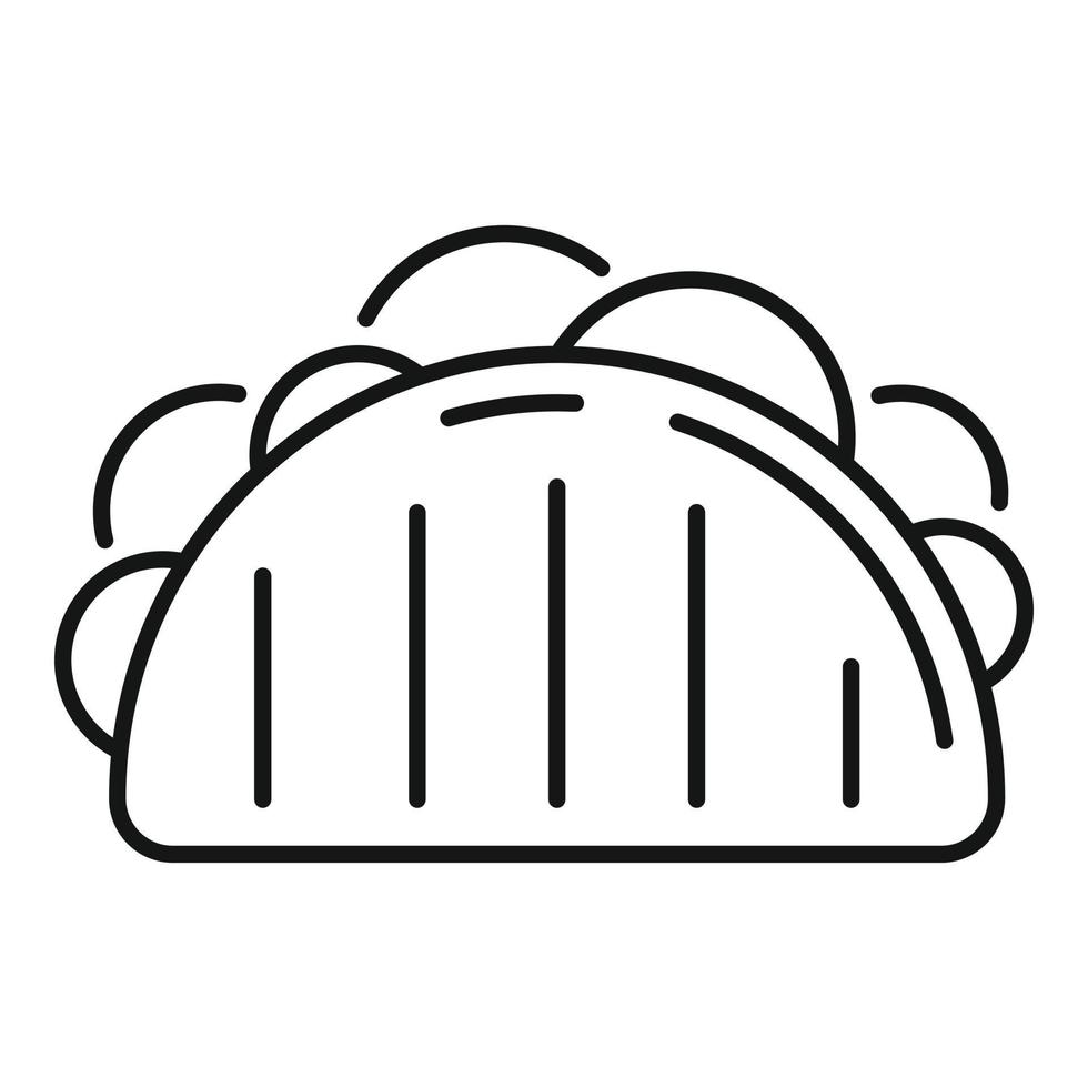 Sandwich icon, outline style vector