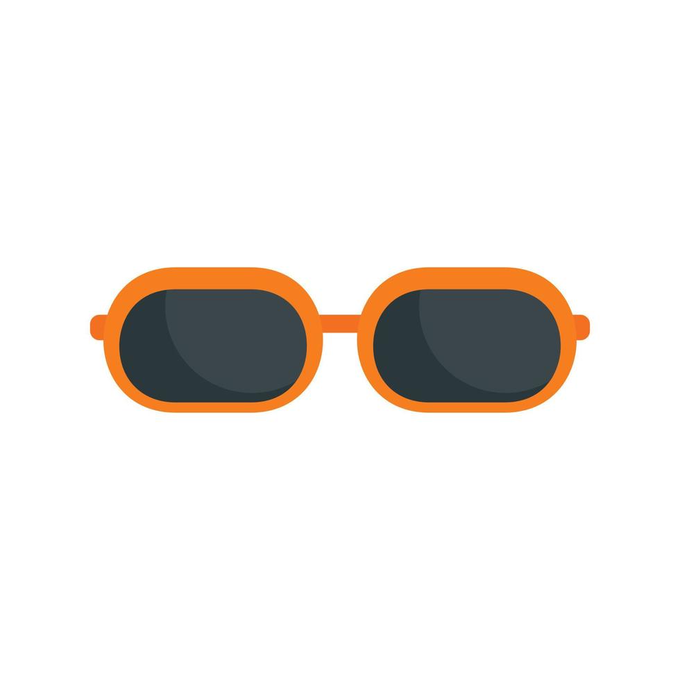 icono de gafas de sol, estilo plano vector