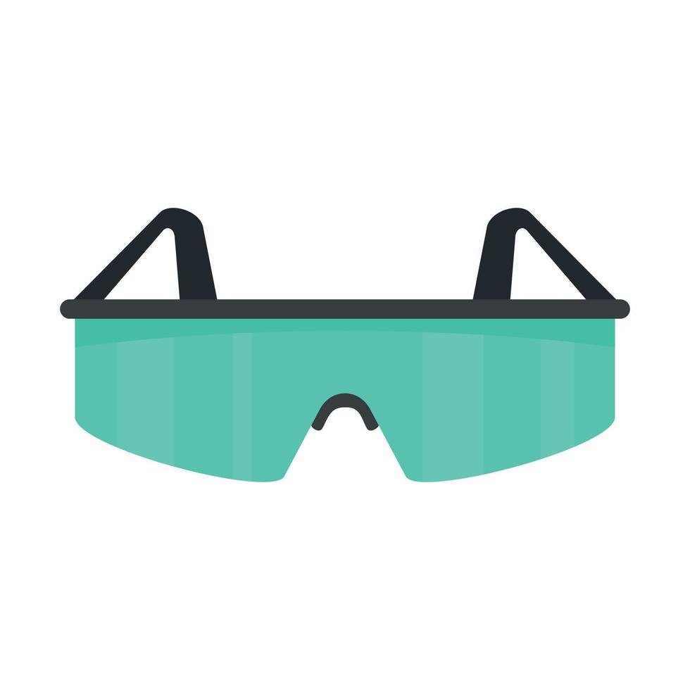 Golf glasses icon, flat style vector