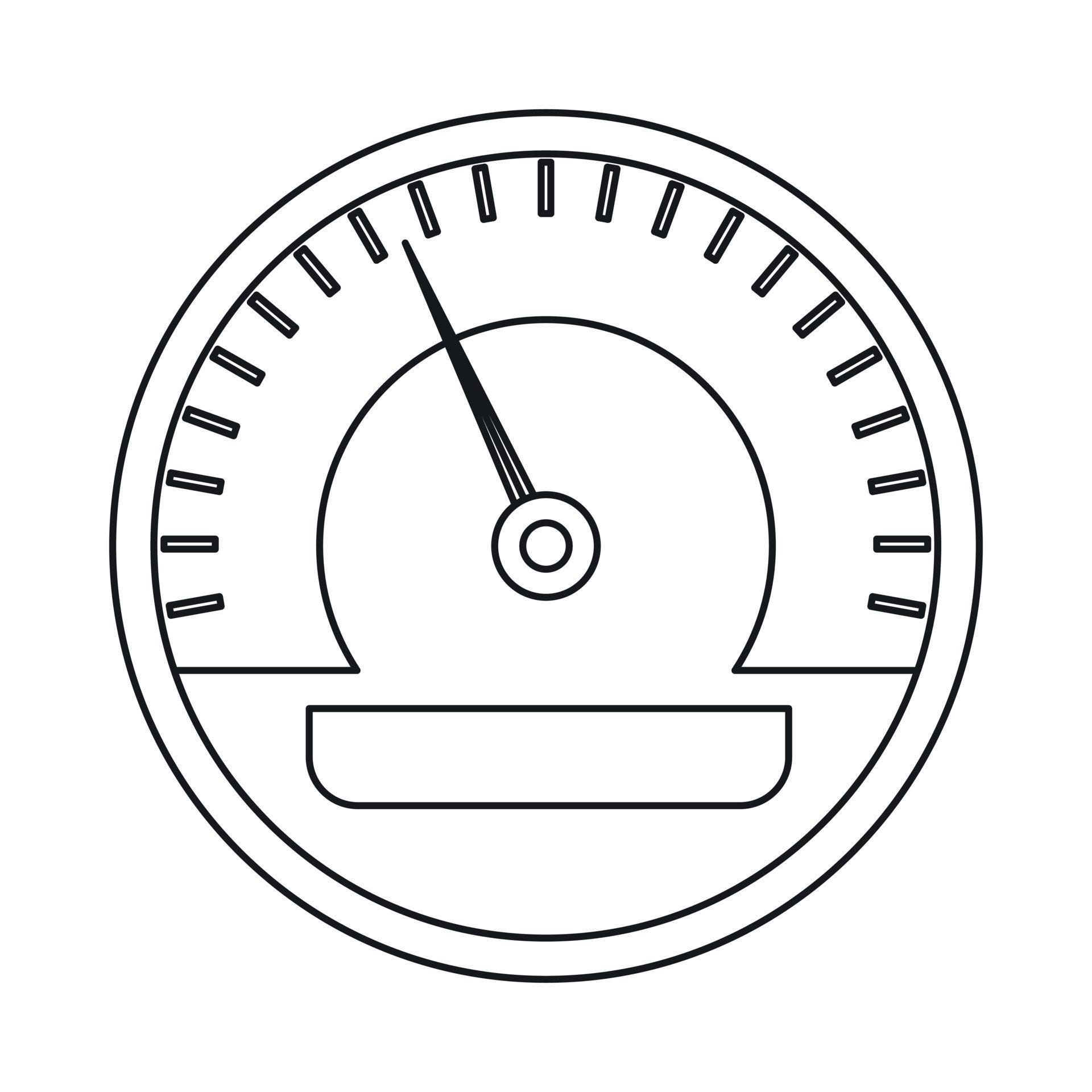 Speedometer icon, outline style 14523162 Vector Art at Vecteezy