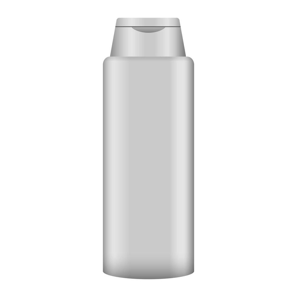 Lotion bottle mockup, realistic style vector
