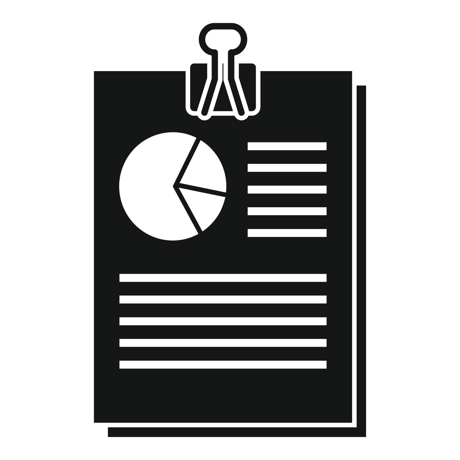 Audit pie chart icon, simple style 14523206 Vector Art at Vecteezy