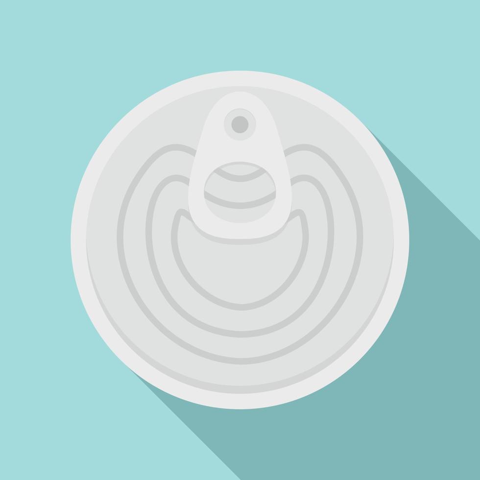 Top food can icon, flat style vector