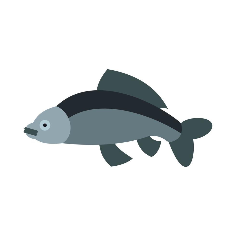Carp icon, flat style vector