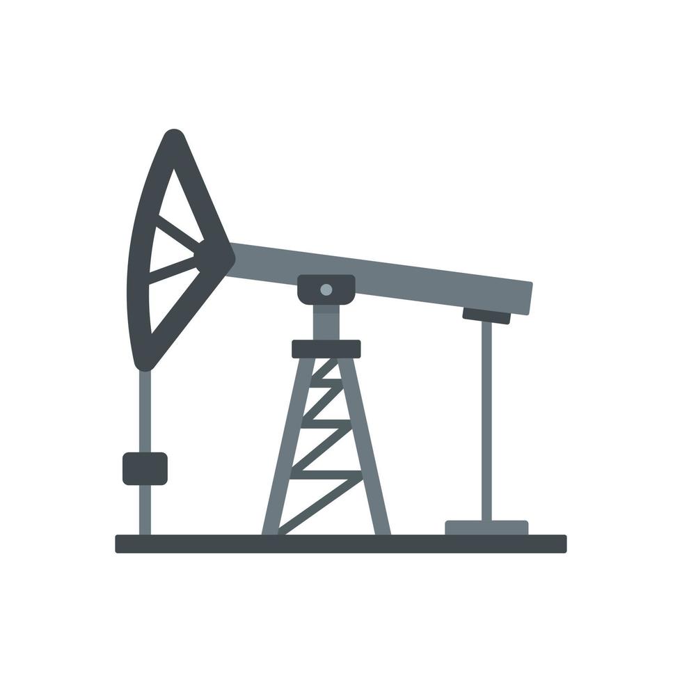 Extract petrol station icon, flat style vector