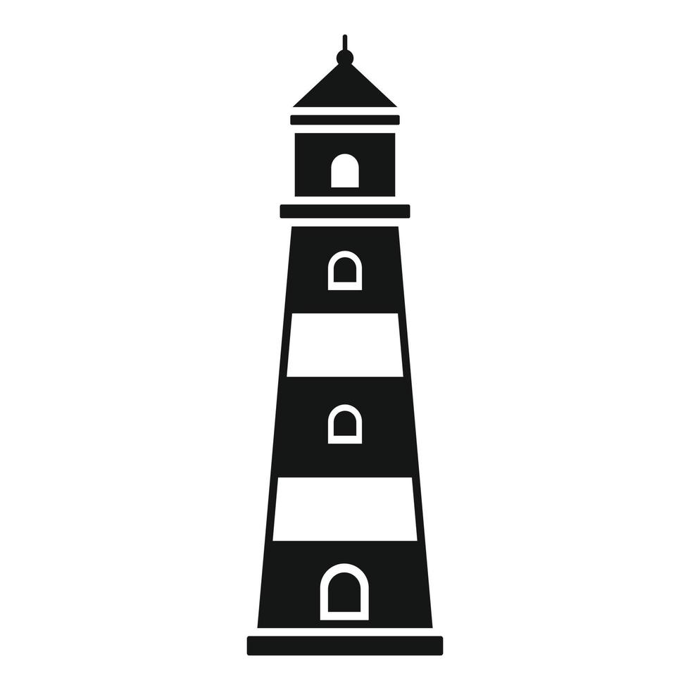 Coast lighthouse icon, simple style vector