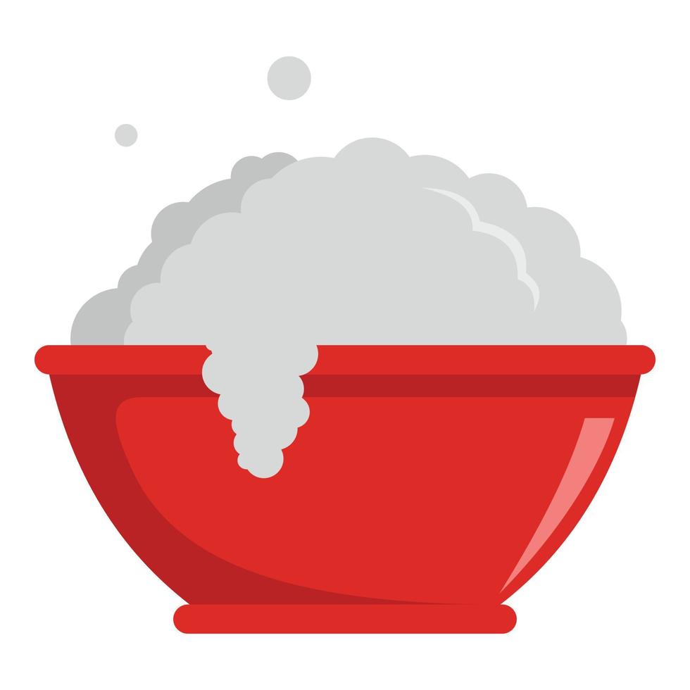 Washing basin icon, flat style vector