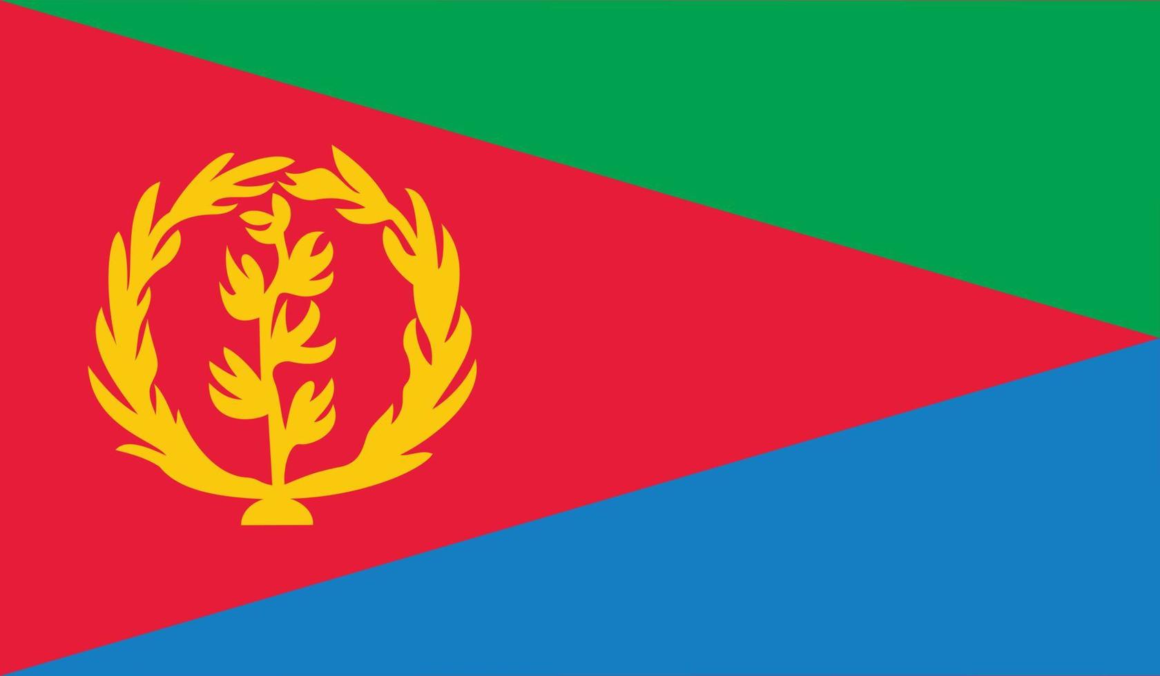 imagen de la bandera de eritrea vector