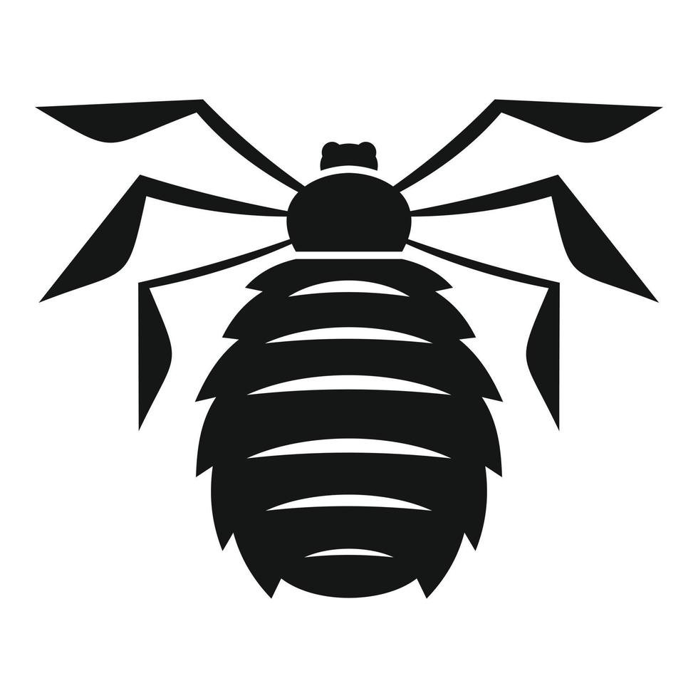 icono de insecto del bosque, estilo simple vector