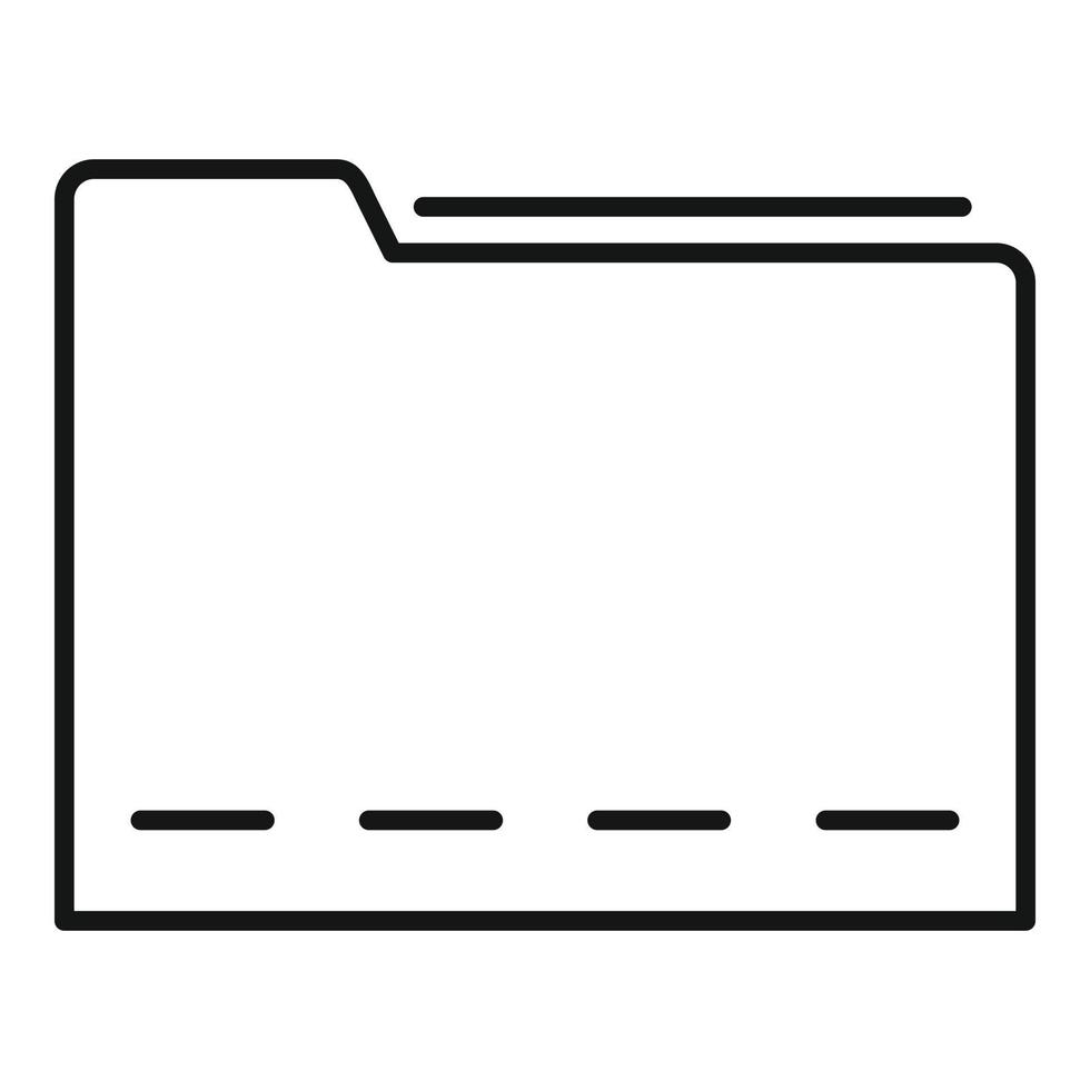 Catalogue company folder icon, outline style vector