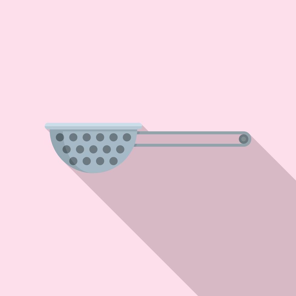 Tea ceremony spoon icon, flat style vector