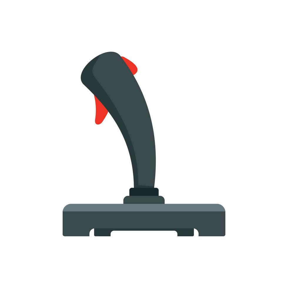 Airplane control gamepad icon, flat style vector