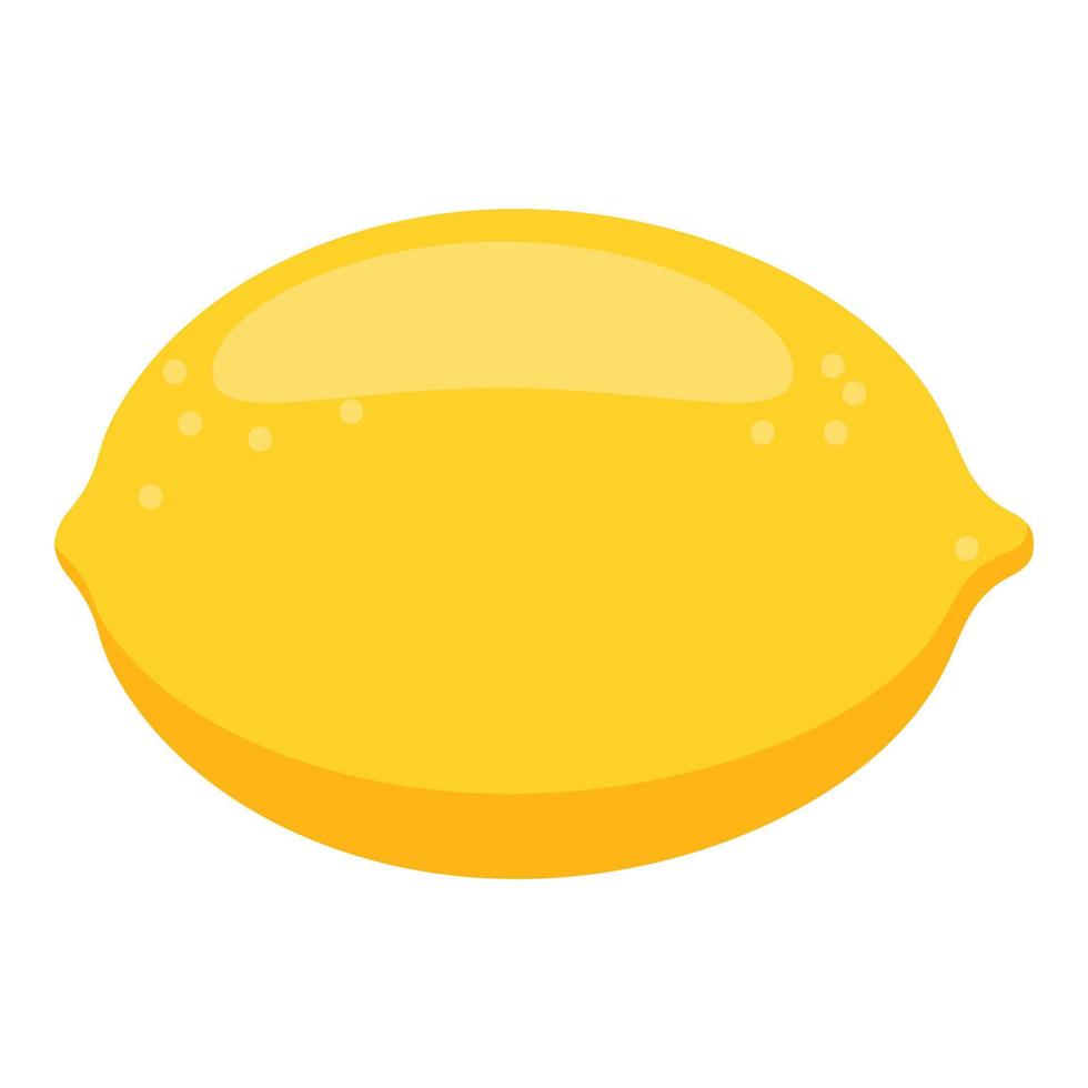 Lemon icon, cartoon style vector