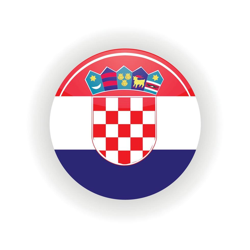 Croatia icon circle vector