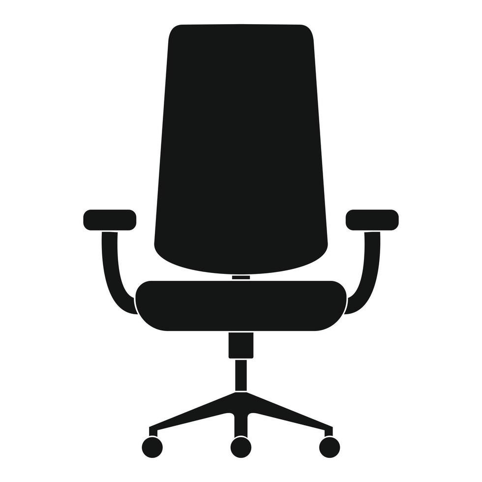 New armchair icon, simple style. vector